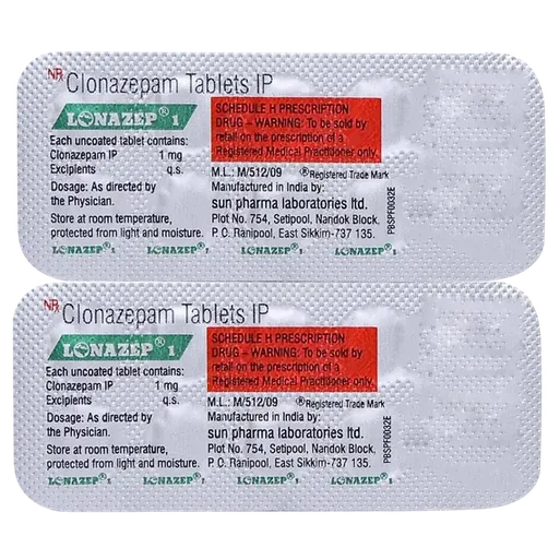 lonazep 1mg tablet 10's